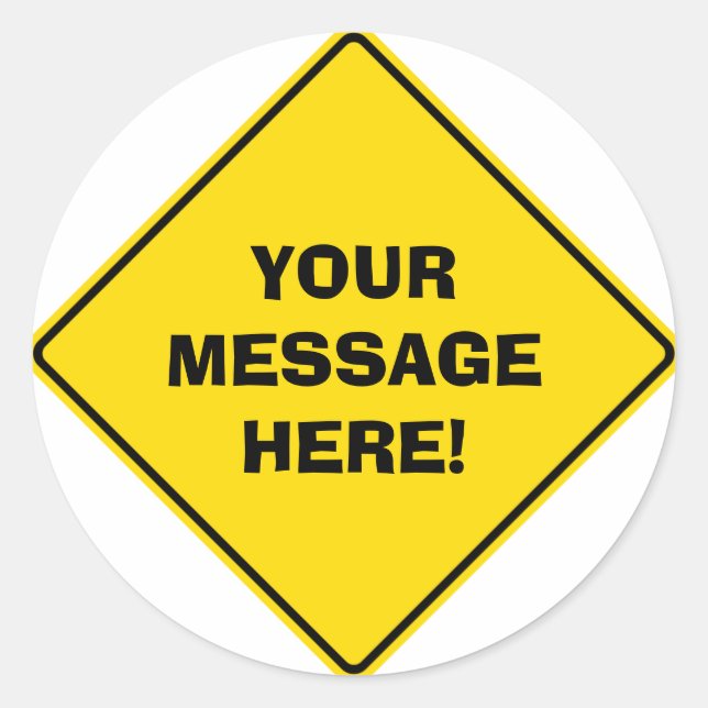 Pegatina de Rótulo de carretera (Anverso)