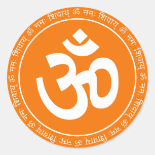 Pegatina de Rótulo de Om espiritual