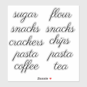 Pegatina de rótulo de organización del panel de 