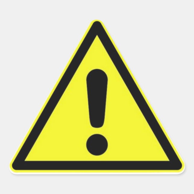 Pegatina de Rótulo de peligro (Anverso)