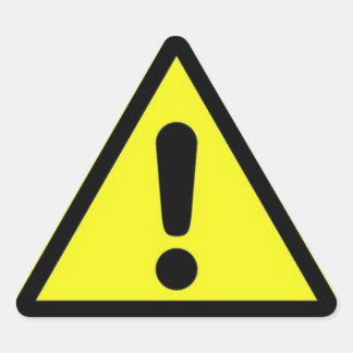 Pegatina de Rótulo de peligro