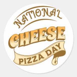 Pegatina de Rótulo del Día Nacional del Queso