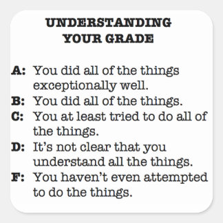 Pegatina de Rubric - ¡ahora con menos sarcasmo!