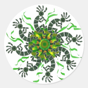 Pegatina de rueda Kokopelli