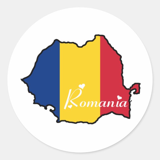 Pegatina de Rumania (Anverso)