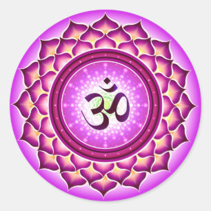 Pegatina de Sahasrara o chakra de corona