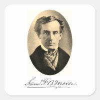 Pegatina de Samuel Finley Breese Morse Square