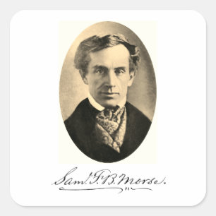 Pegatina de Samuel Finley Breese Morse Square