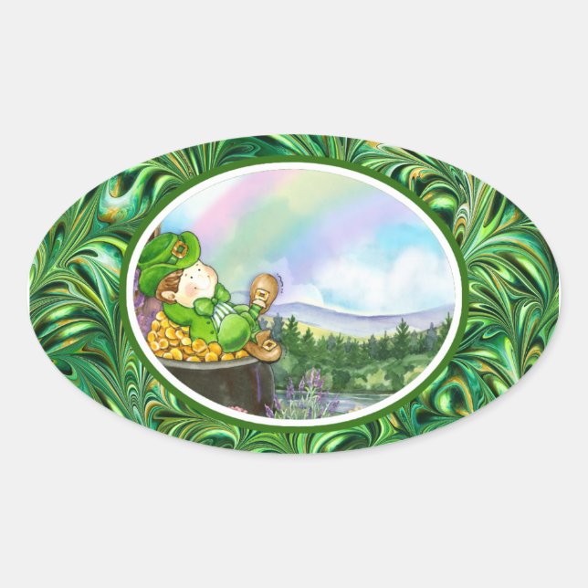 Pegatina de San Patricio (Anverso)