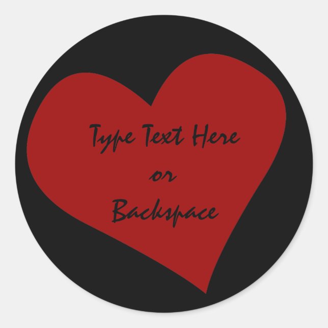 Pegatina de San Valentín que amo a tu Pegatina per (Anverso)