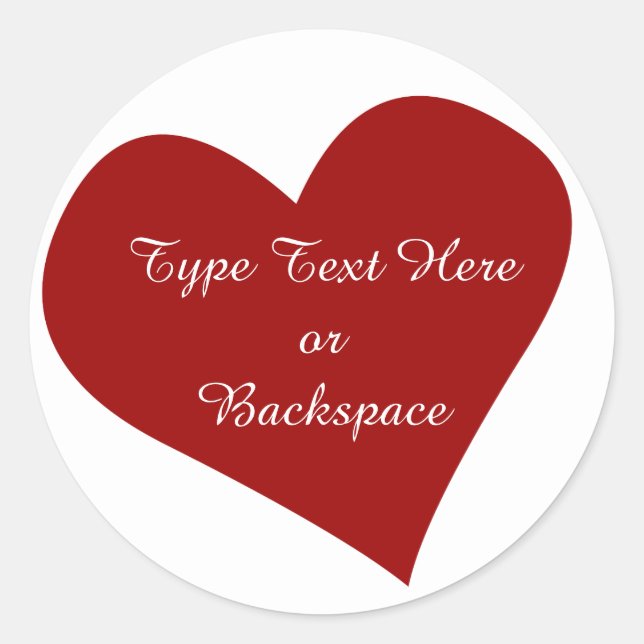 Pegatina de San Valentín que amo a tu Pegatina per (Anverso)