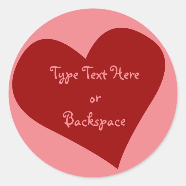 Pegatina de San Valentín que amo a tu Pegatina per (Anverso)