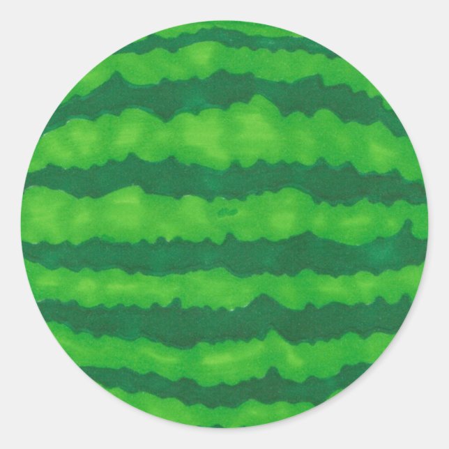 Pegatina de sandía (conjunto de 20) (Anverso)