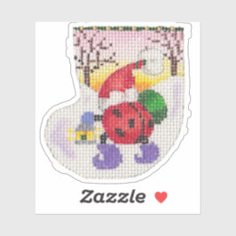 Pegatina de Santa Bladybug