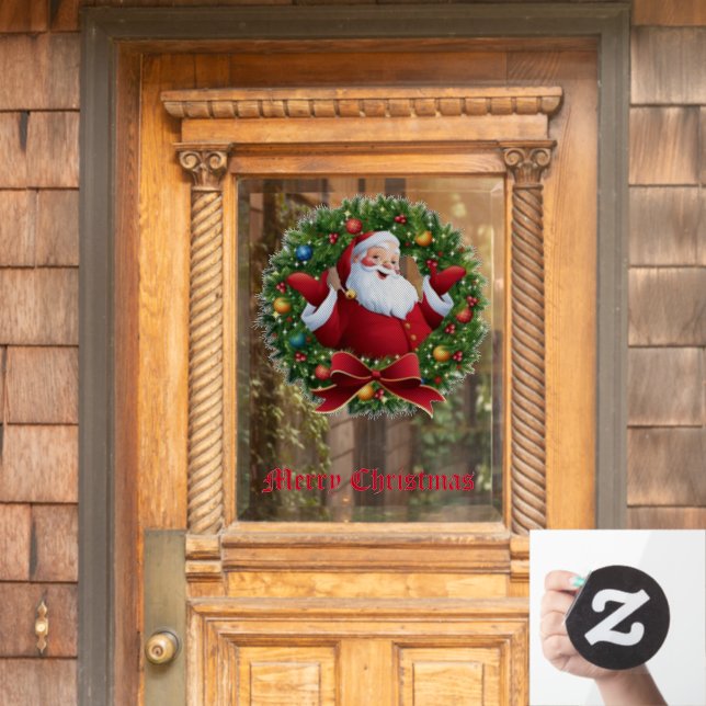 Pegatina de Santa Claus para ventana (Puerta de casa)