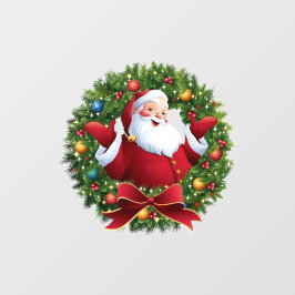 Pegatina de Santa Claus para ventana