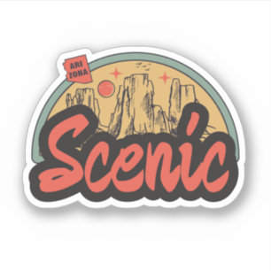 Pegatina de Scenic, Arizona
