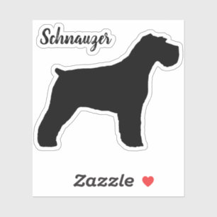 Pegatina de Schnauzer Dog Silhouette Vinyl