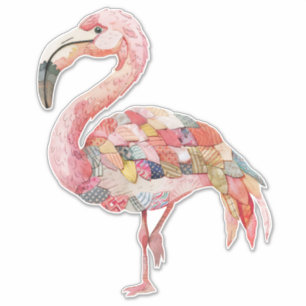 Pegatina de Scrapbooking Flamingo Rosa