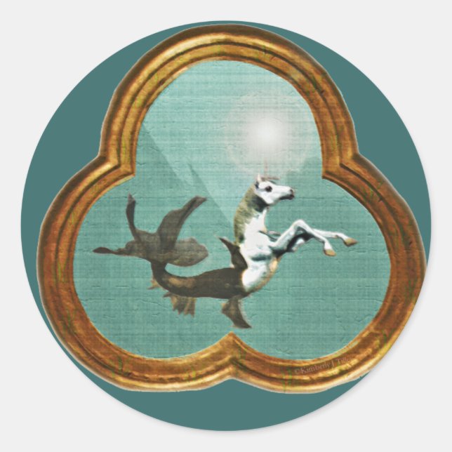 Pegatina de Sea Unicorn (Anverso)