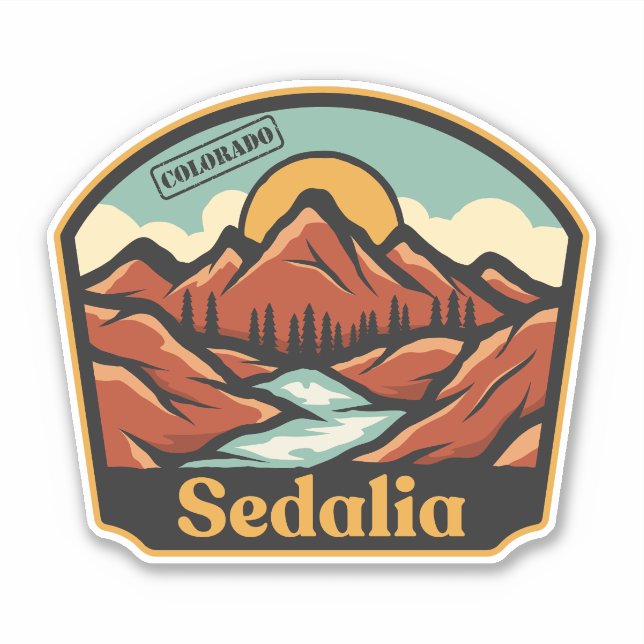 Pegatina de Sedalia, Colorado (Anverso)