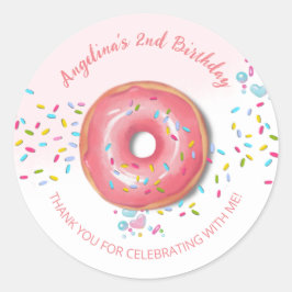 Pegatina de segundo cumpleaños