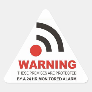 Pegatina de seguridad de advertencia
