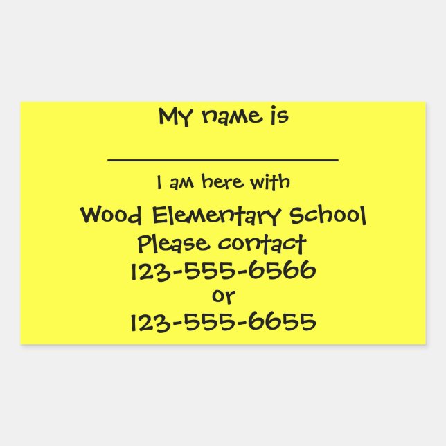 Pegatina de seguridad de salida en grupo (Anverso)