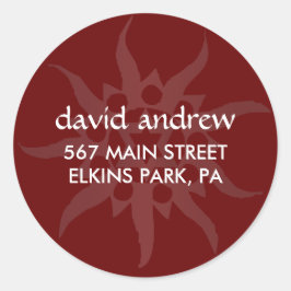 PEGATINA de sellado de etiqueta de dirección de de