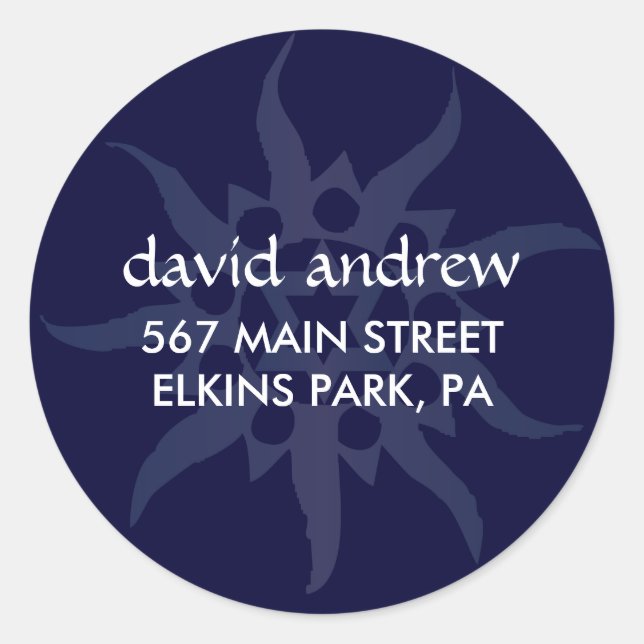 PEGATINA de sellado de etiqueta de dirección de de (Anverso)