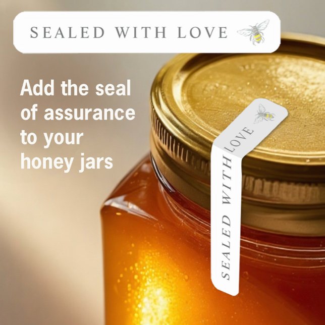 Pegatina de sello de abeja redonda de miel pequeña (Subido por el creador)