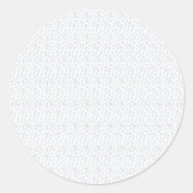 Pegatina de sello de boda de damasco blanco elegan