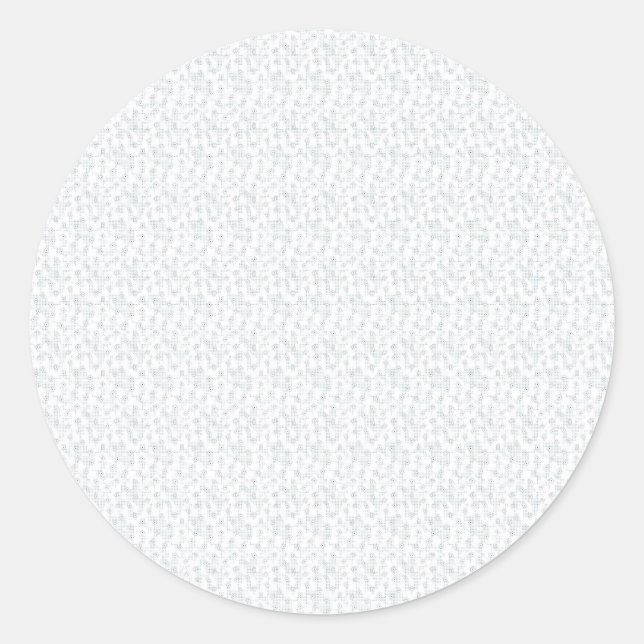 Pegatina de sello de boda de damasco blanco elegan (Anverso)
