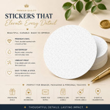Pegatina de sello de boda de damasco blanco elegan