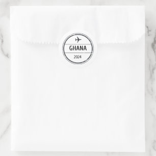 Pegatina de sello de pasaporte de Ghana