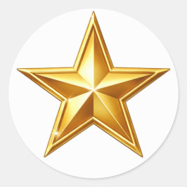 Pegatina de sello de sobre de estrella de oro anti