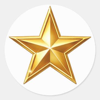 Pegatina de sello de sobre de estrella de oro anti