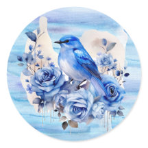 Pegatina de sello de sobre redondo