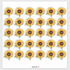 Pegatina de Sello para sobres de monograma de gira