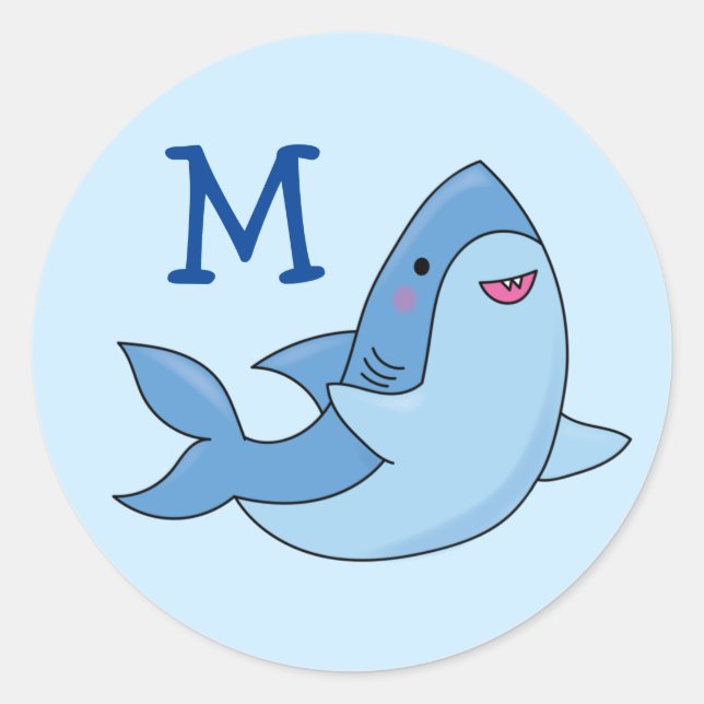 Pegatina de Sello para sobres de nombre Kawaii de  (Anverso)