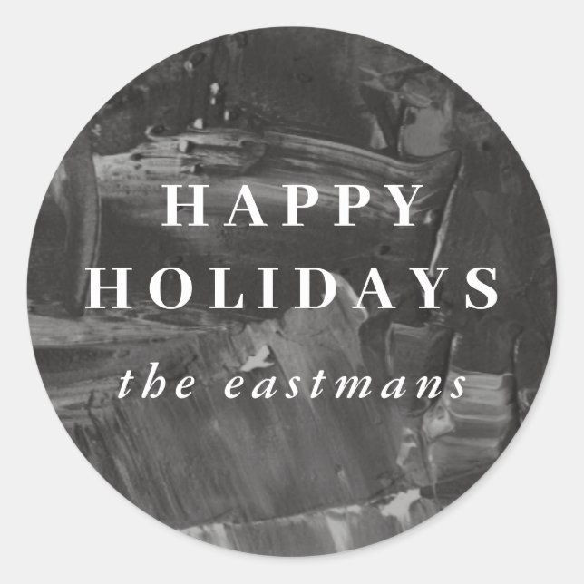 Pegatina de Sello para sobres de vacaciones pintad (Anverso)