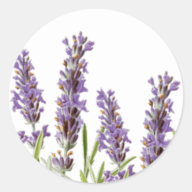 Pegatina de Sello para sobres Lavender (Anverso)