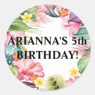 Pegatina de Sello para sobres tropical