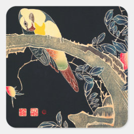 PEGATINA de sello para sobres : WOODBLOCK JAPONÉS