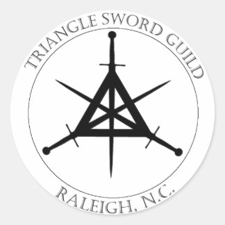 Pegatina de sello TSG (negro sobre blanco)