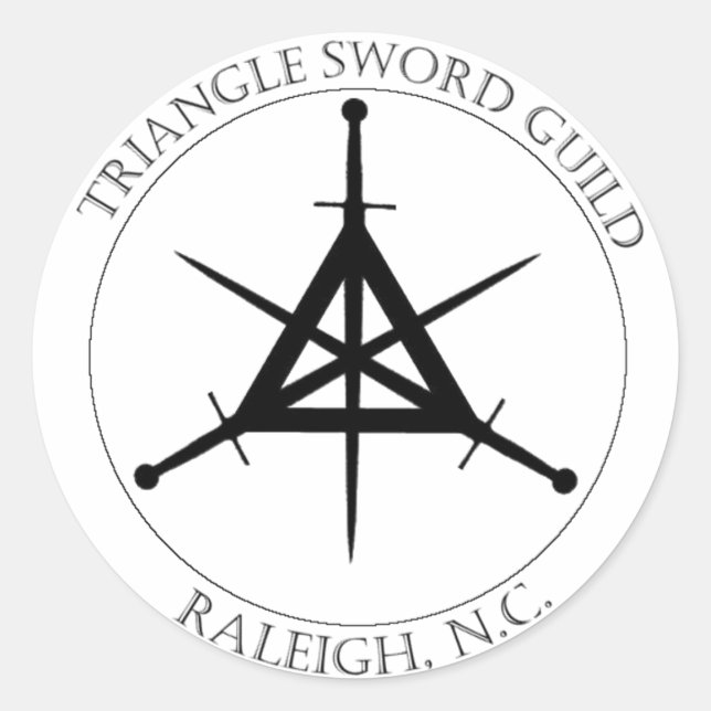 Pegatina de sello TSG (negro sobre blanco) (Anverso)