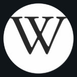 Pegatina de sellos de Boda monogramo W<br><div class="desc">Los Regalos de Monograma tienen una enorme selección de sellos de correo USPS personalizables, pegatinas de sello para sobres, tarjetas de felicitación, camisetas, gorras, botones, imanes y mucho más. Estos monogramas son geniales para enviar invitaciones a bodas, invitaciones a la Fiesta del Aniversario, anuncios de graduación y fiestas de cumpleaños...</div>