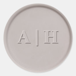 Pegatina de sellos de cera de arcilla monográfica