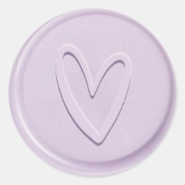 Pegatina de sellos de cera de lino de Love Heart