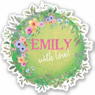 Pegatina de sellos envueltos personalizados